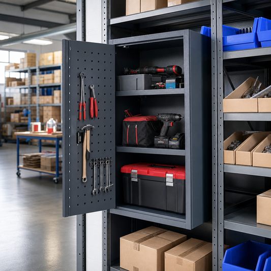 Heavy Duty Perforated Door Tool Cupboard 650 x 650mm