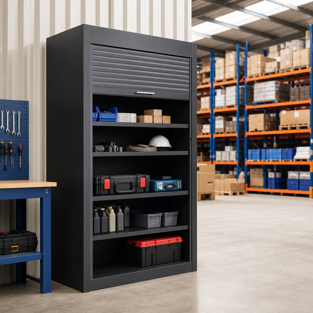 Heavy Duty Roller Shutter Cupboard 2000x1050x650mm