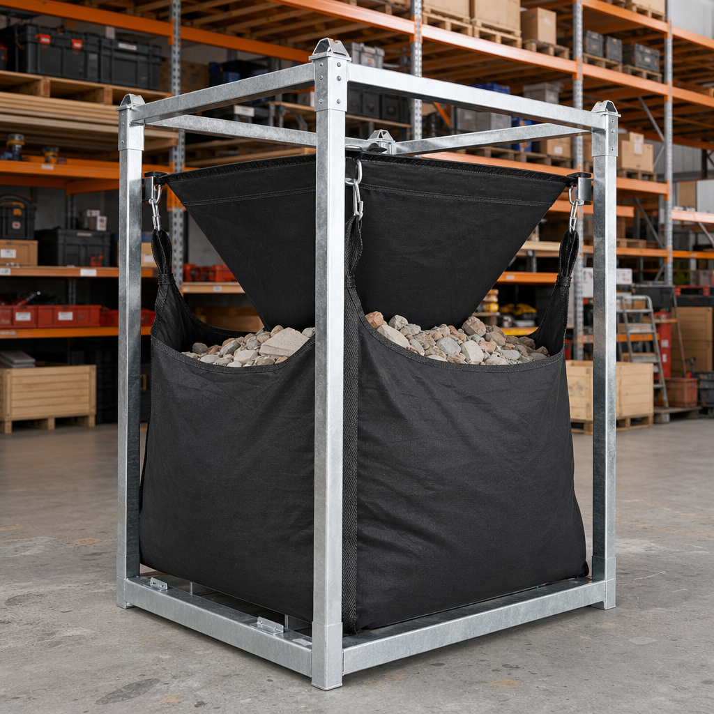 Heavy Duty Rubble Bag with Hopper 1500kg Capacity