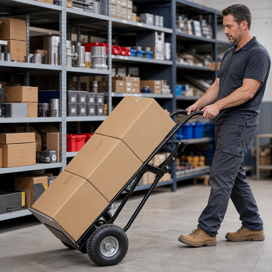Heavy Duty Sack Truck with Folding Toe and Pneumatic Tyres