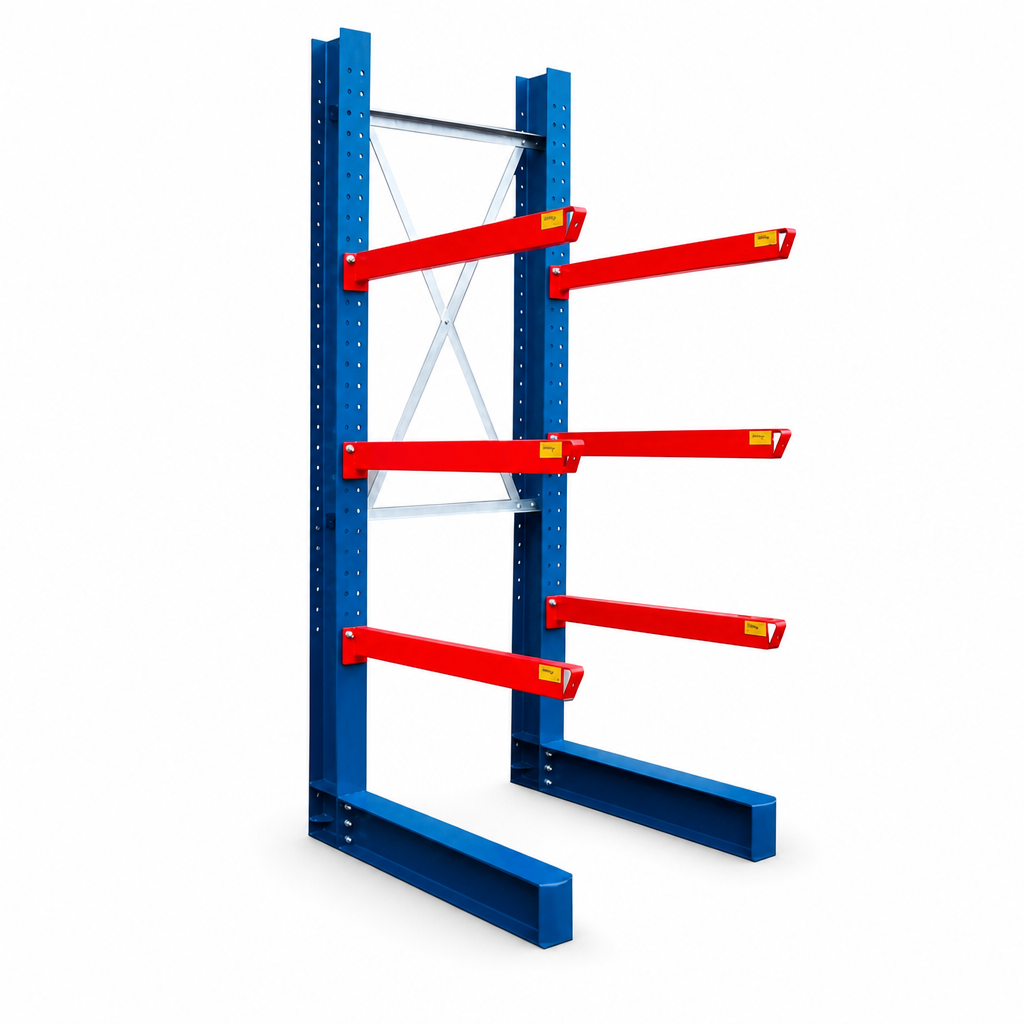 Heavy Duty Single Sided Cantilever Racking Bays