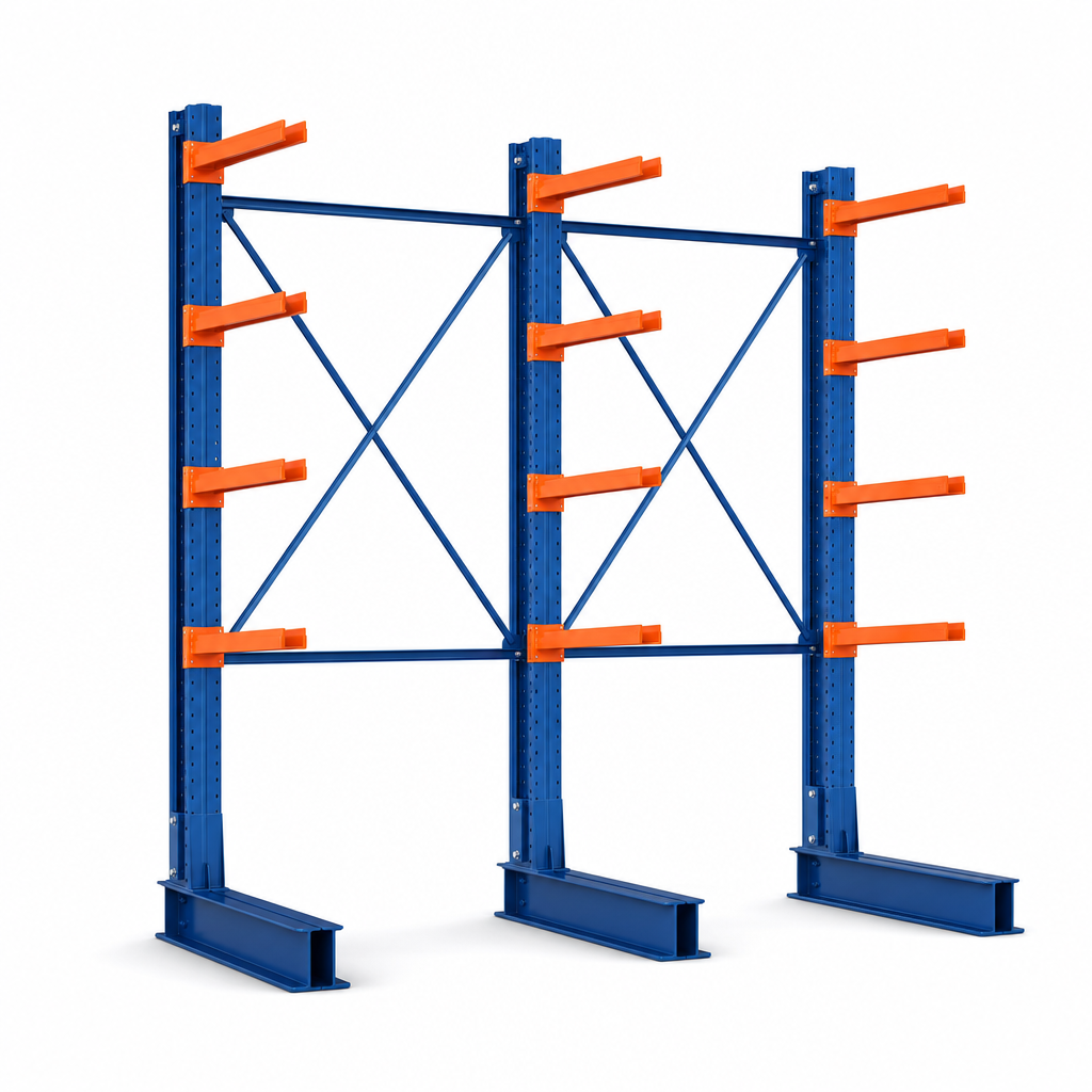 Heavy Duty Single Sided Cantilever Racking Bays
