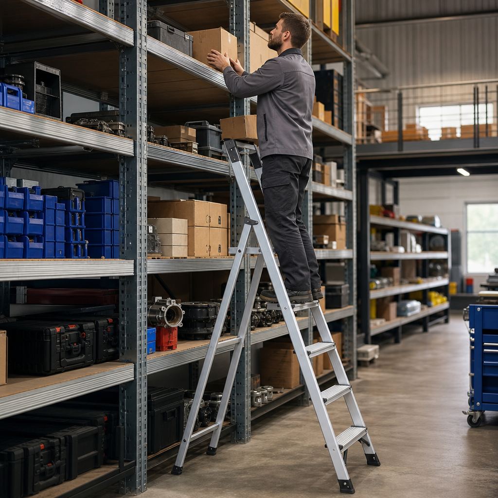 Heavy Duty Single Sided Step Ladder