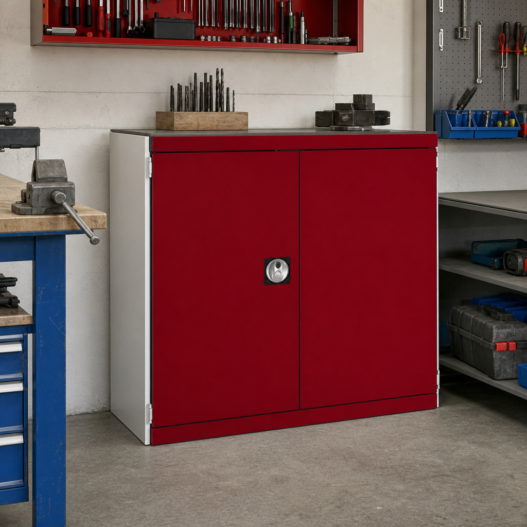 Heavy Duty Steel Cabinet with Perforated Doors