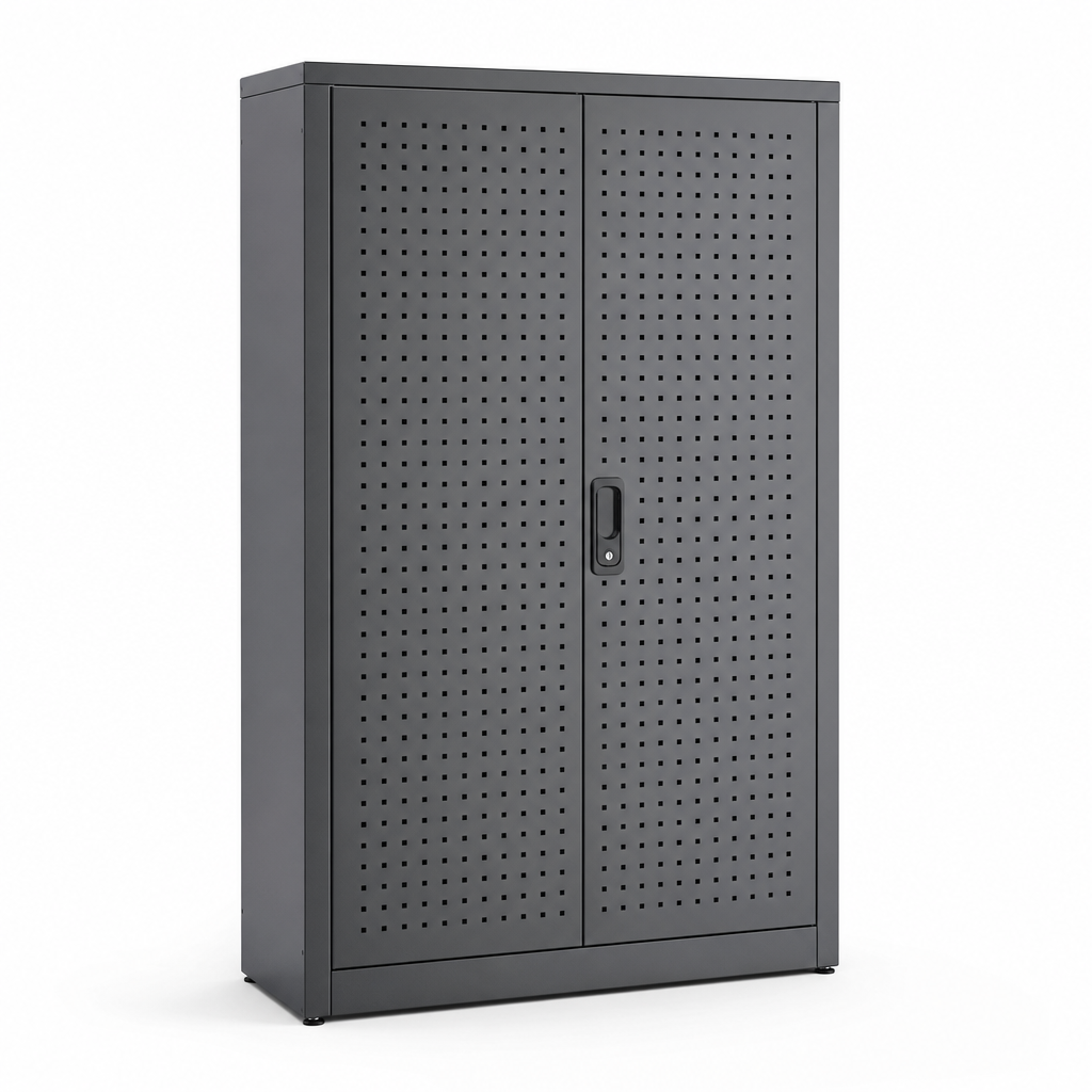 Heavy Duty Steel Cabinet with Perforated Double Doors