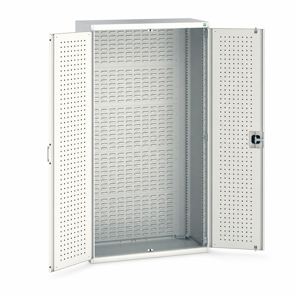 Heavy Duty Steel Cupboard with Louvre and Perforated Lining