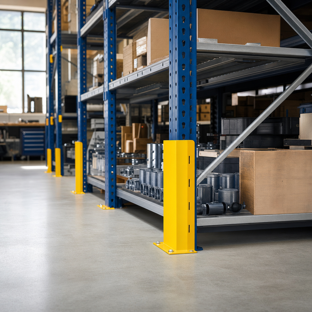 Heavy Duty Steel Shelving Post Protectors