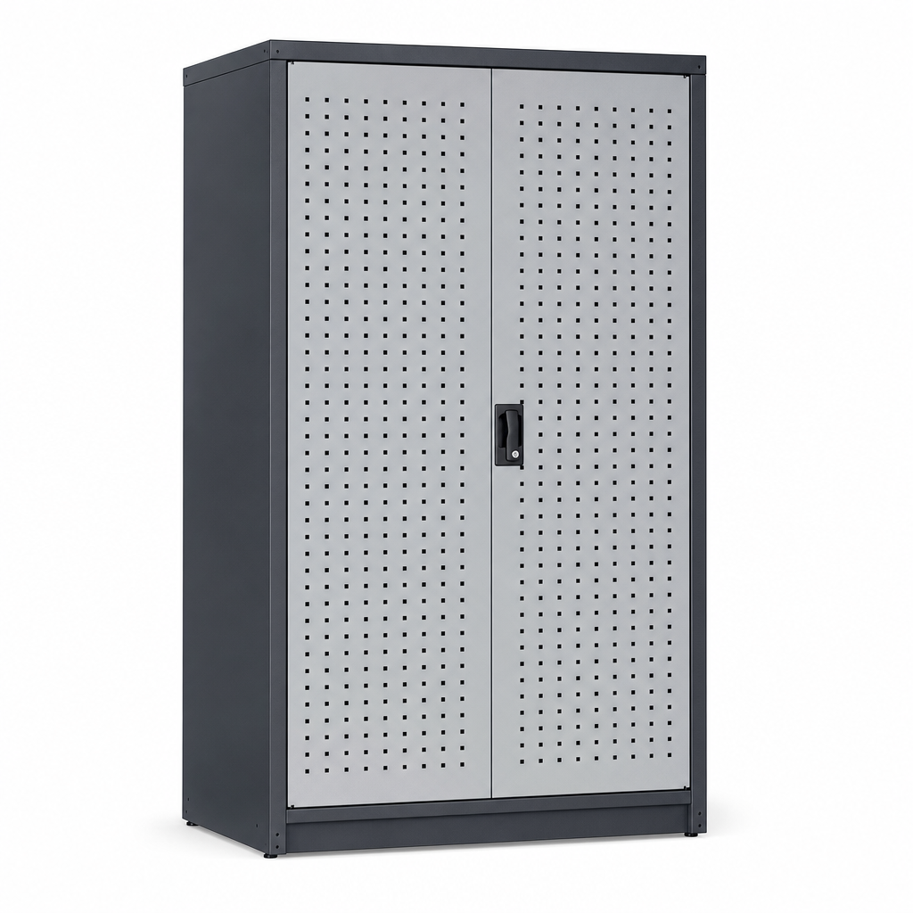 Heavy Duty Steel Storage Cabinet with Perforated Doors