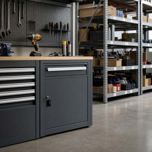 Heavy Duty Steel Tool Cabinet with 1 Drawer 600x800x550mm
