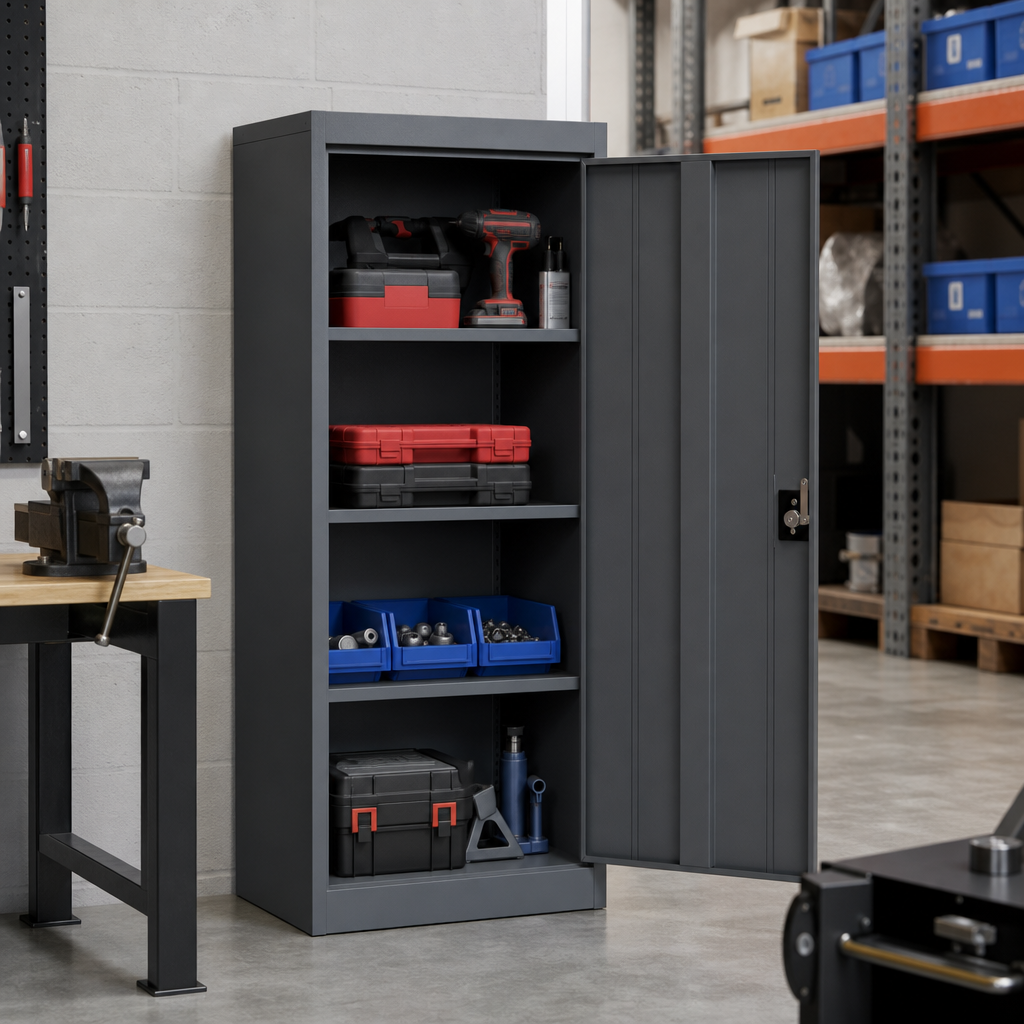 Heavy Duty Steel Tool Cupboard 915h x 533w x 500d mm