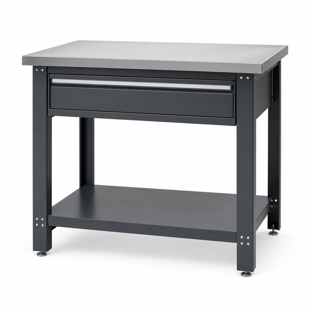 Heavy Duty Steel Workbench with Drawer 910x1000x600mm