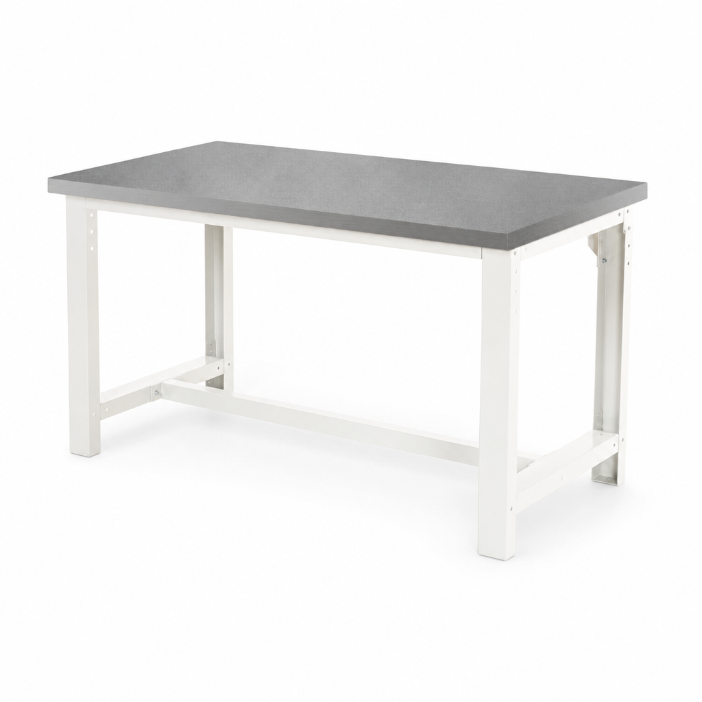 Heavy Duty Steel Workbench with Lino Worktop 2000 x 840mm