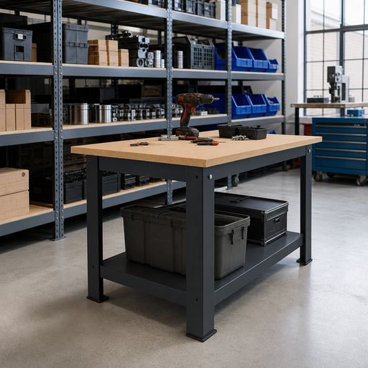 Heavy Duty Steel Workbench with MPX Worktop 840x1500x900mm