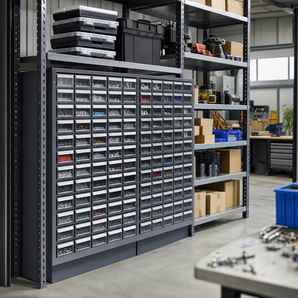 Heavy Duty Storage Drawer Cabinets with Small Parts Bins