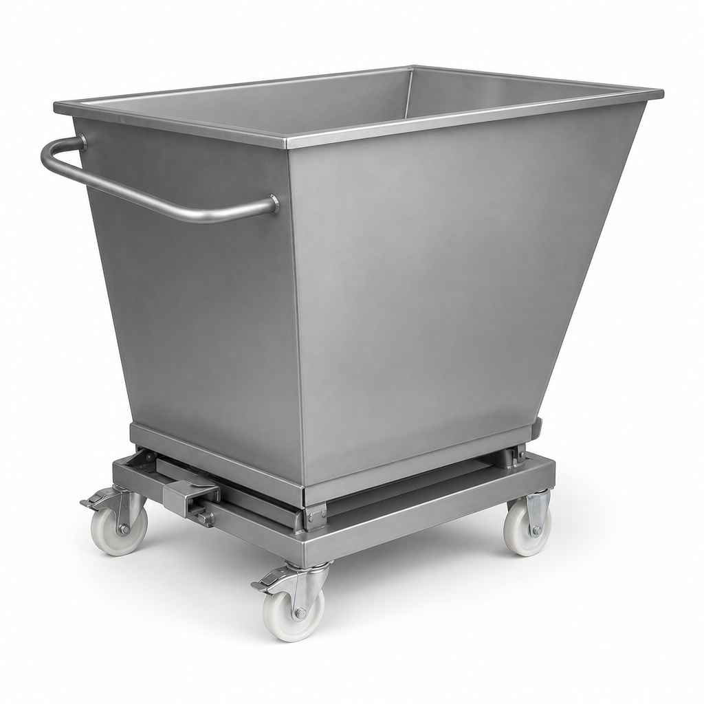 Heavy Duty Tapered Mobile Bottle Skip 225L