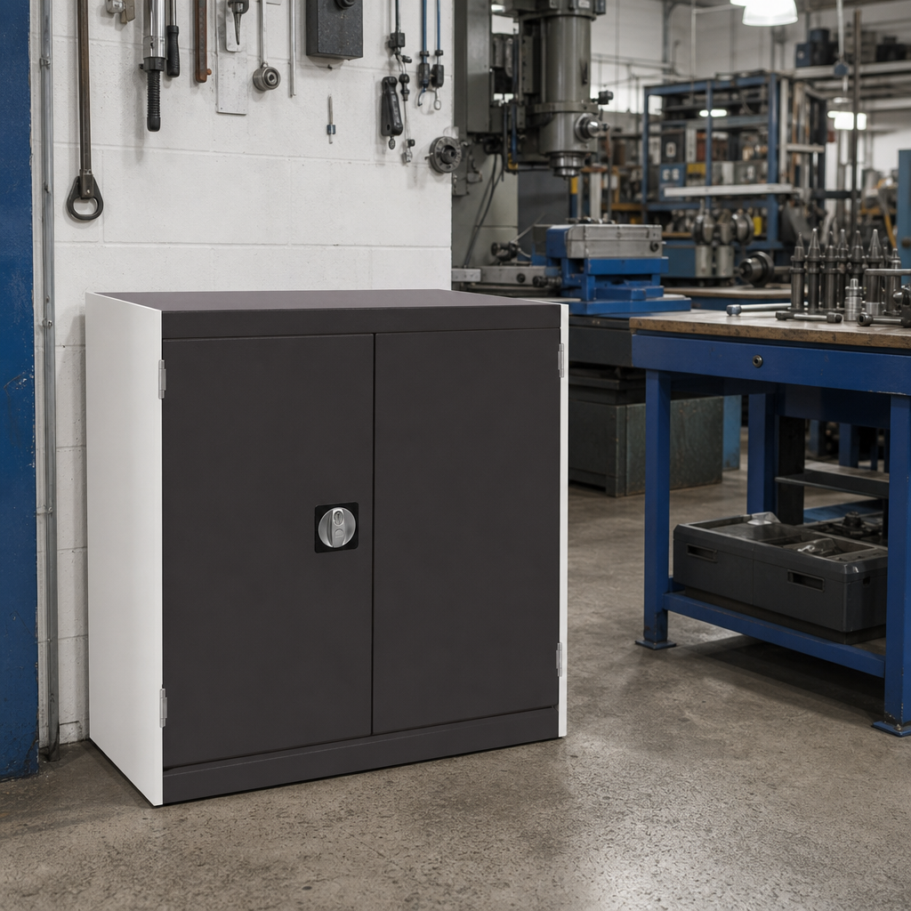 Heavy Duty Tool Cabinet with Perforated Double Doors 800x650mm
