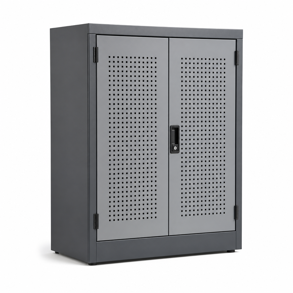 Heavy Duty Tool Cabinet with Perforated Double Doors 800x650mm