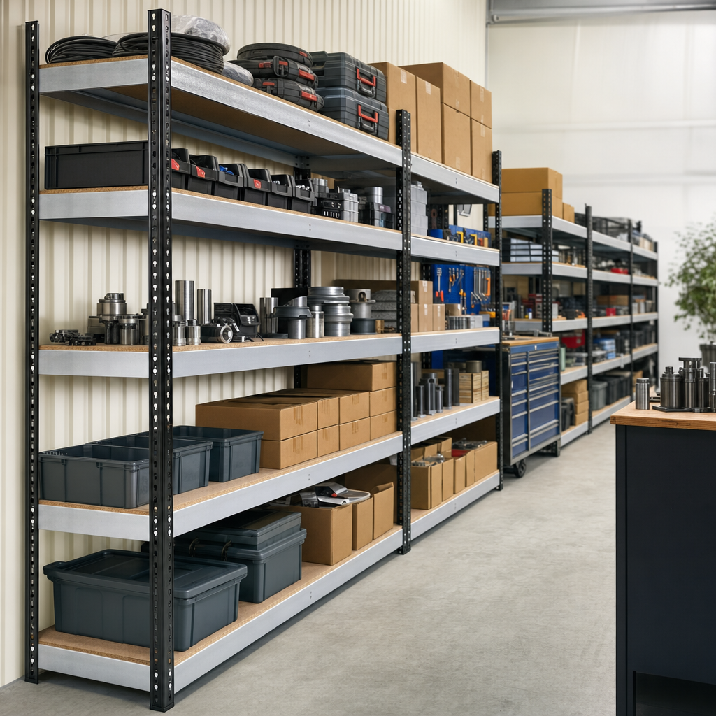Heavy Duty Warehouse Shelving with Melamine Shelves