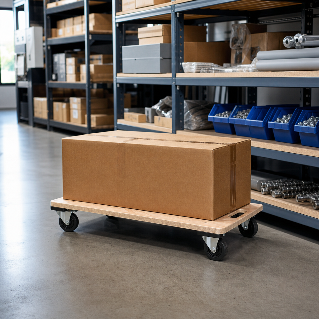 Heavy Duty Wheeled Wooden Dolly 240kg UDL