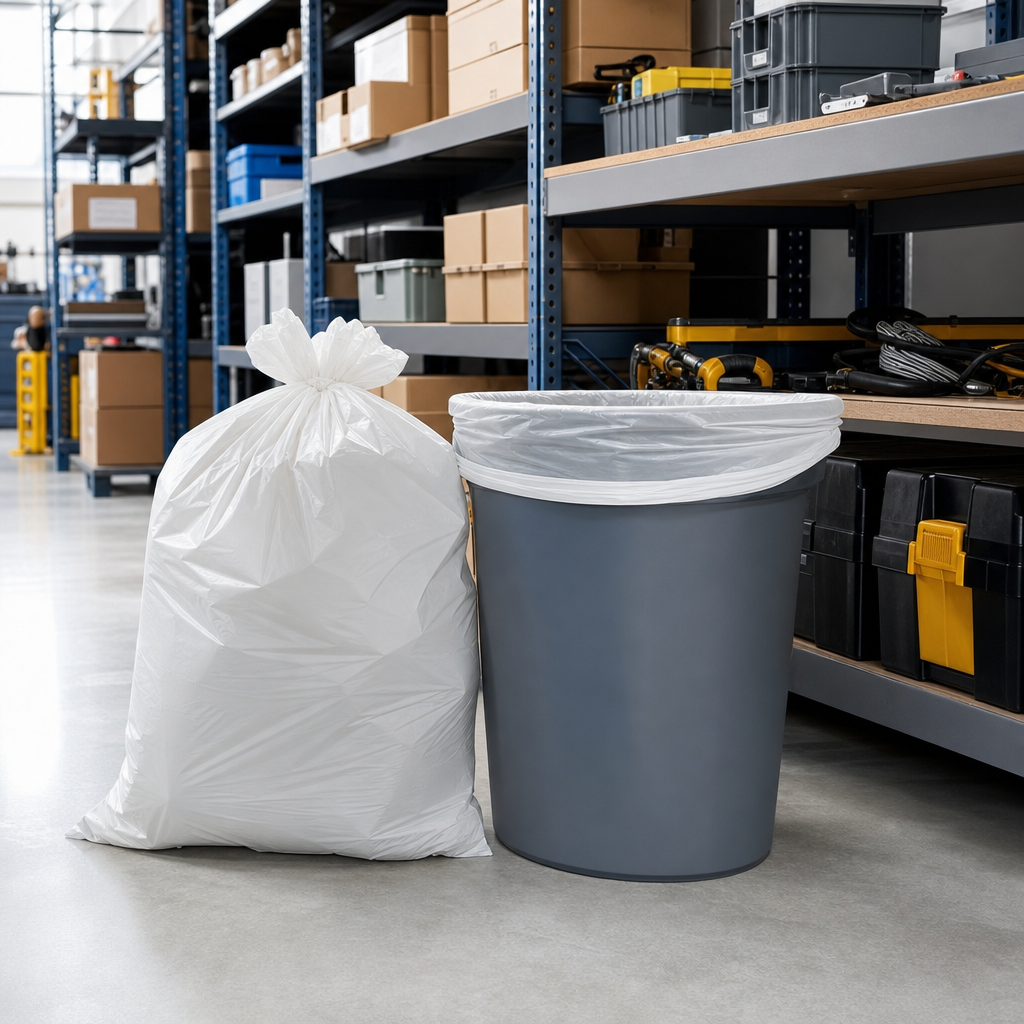 Heavy Duty White Bin Bags 60–160L