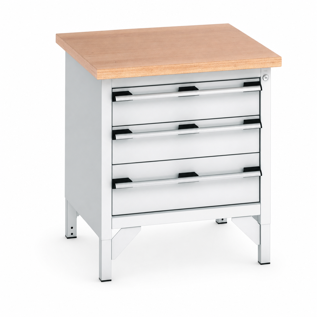 Heavy Duty Workbench with 3 Lockable Drawers