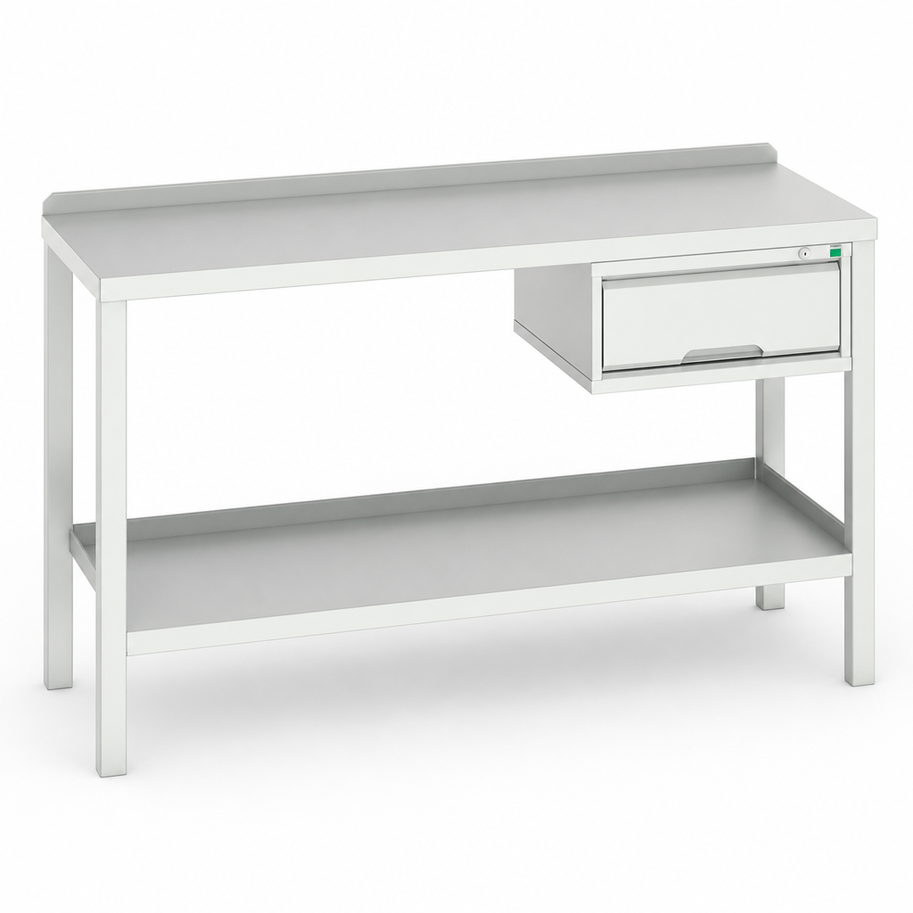 Heavy Duty Workbench With Drawers and Welded Steel Worktop