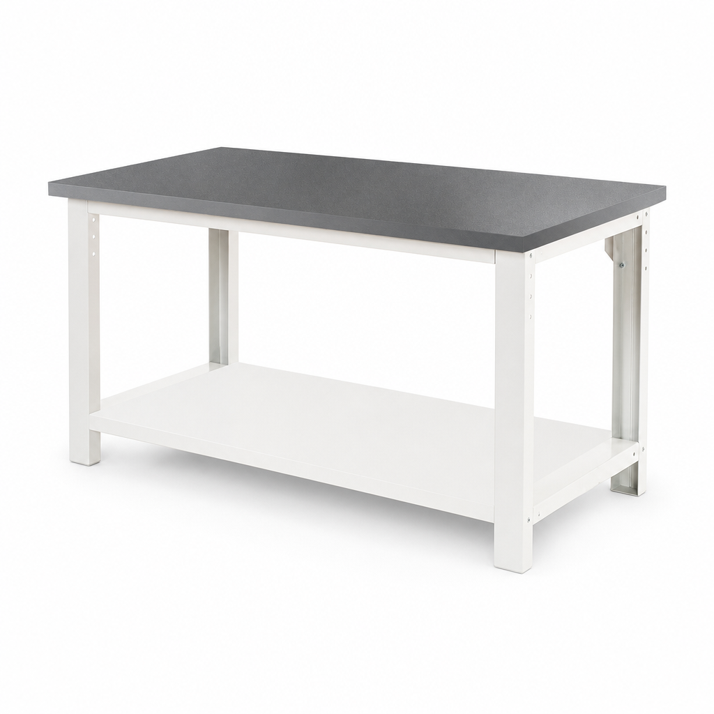 Heavy Duty Workbench with Lino Worktop and Shelf 1500 x 750mm