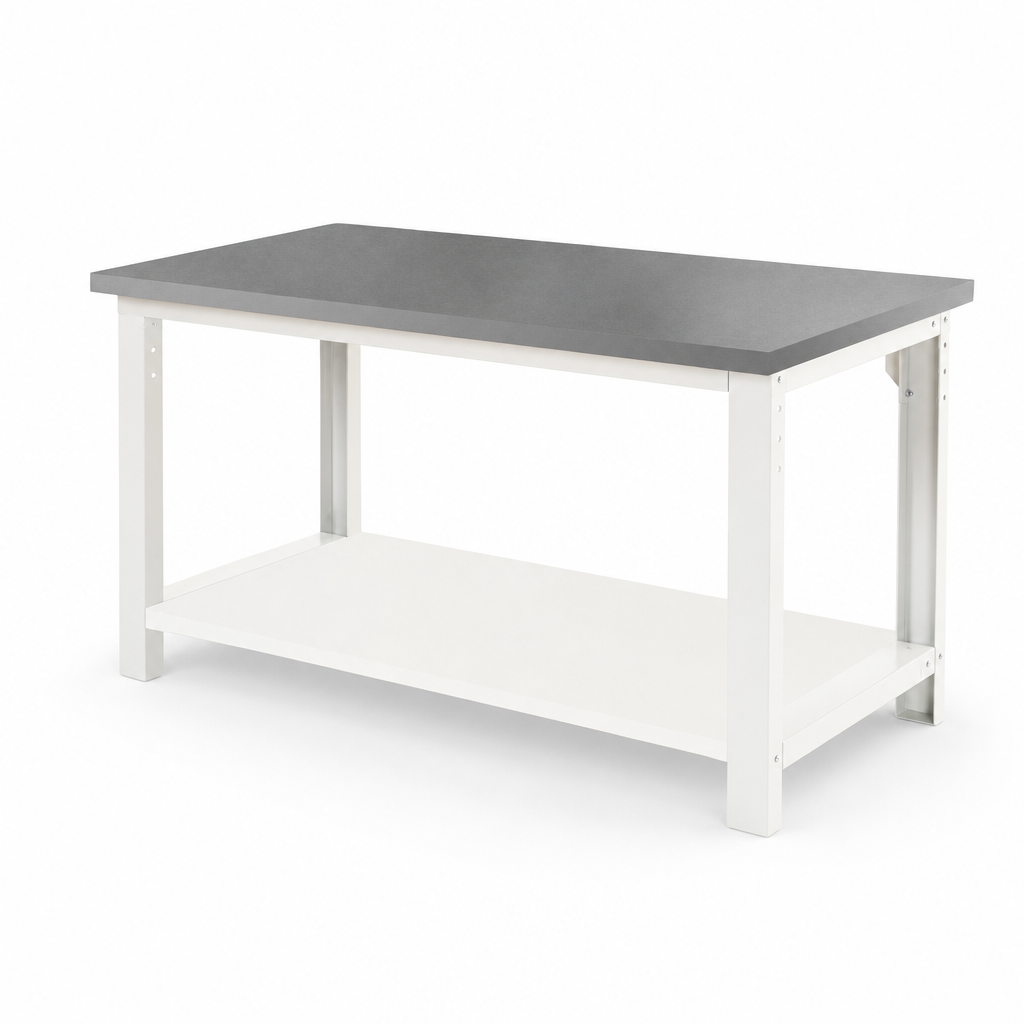 Heavy Duty Workbench with Lino Worktop and Shelf 2000 x 750mm