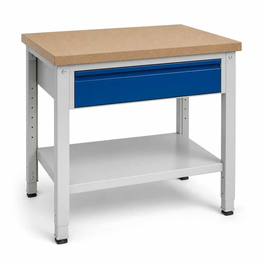Heavy Duty Workbench with MPX Top and Drawer 910x1000x600mm