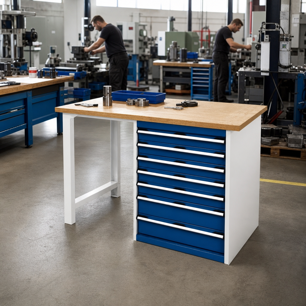 Heavy Duty Workbench with MPX Worktop and Drawer Storage 1500mm