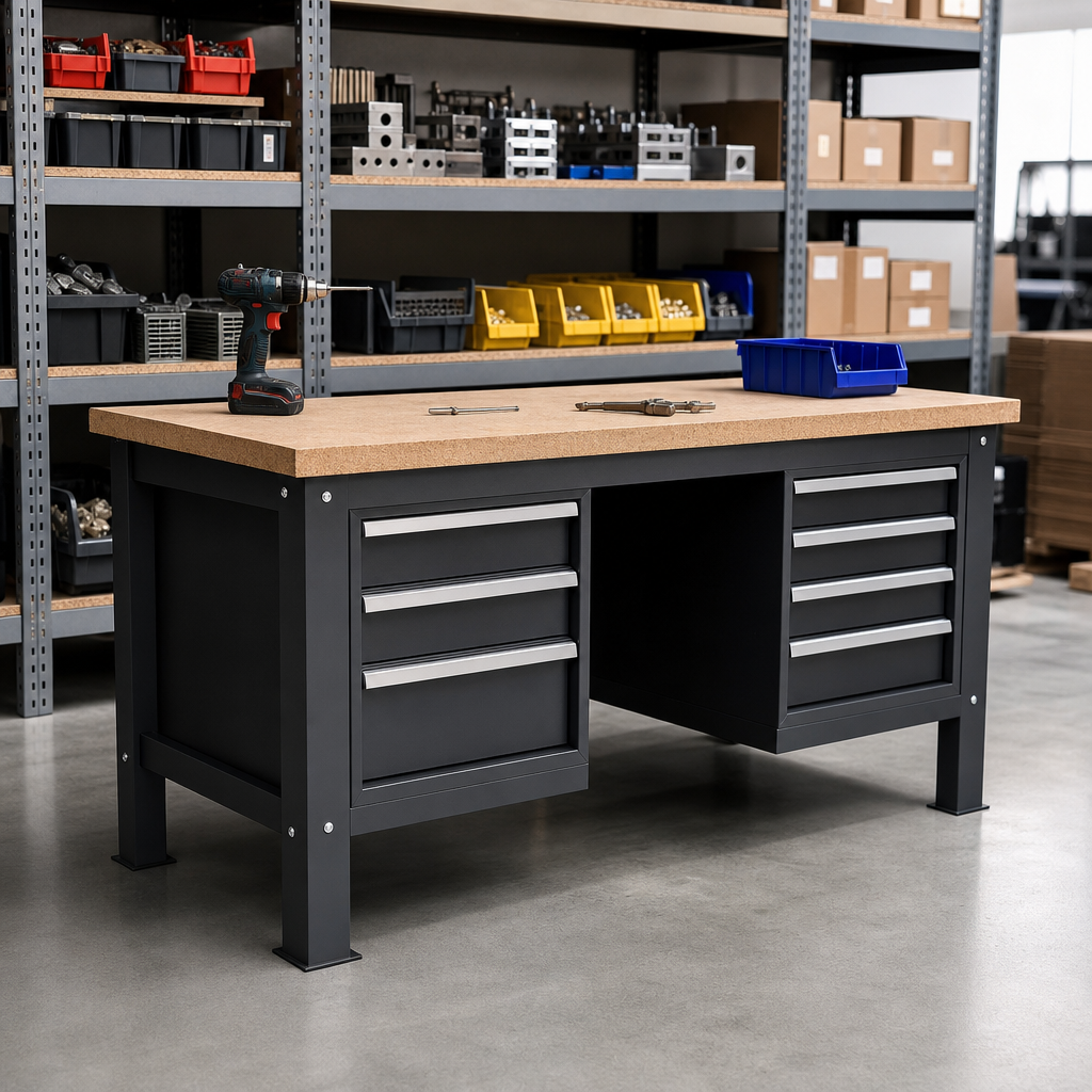 Heavy Duty Workbench with MPX Worktop and Drawer Storage 1500mm