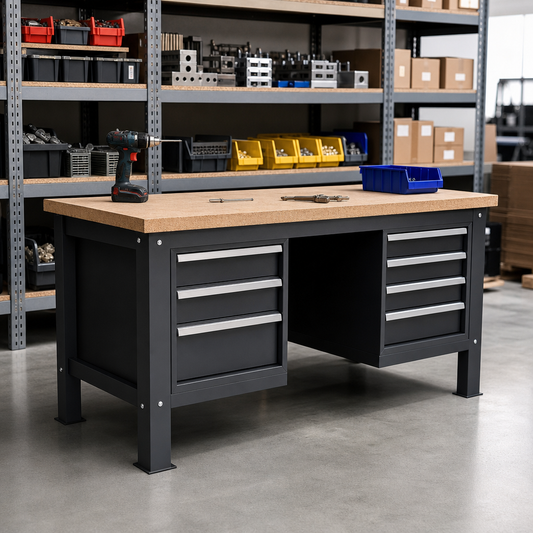 Heavy Duty Workbench with MPX Worktop and Drawer Storage 1500mm