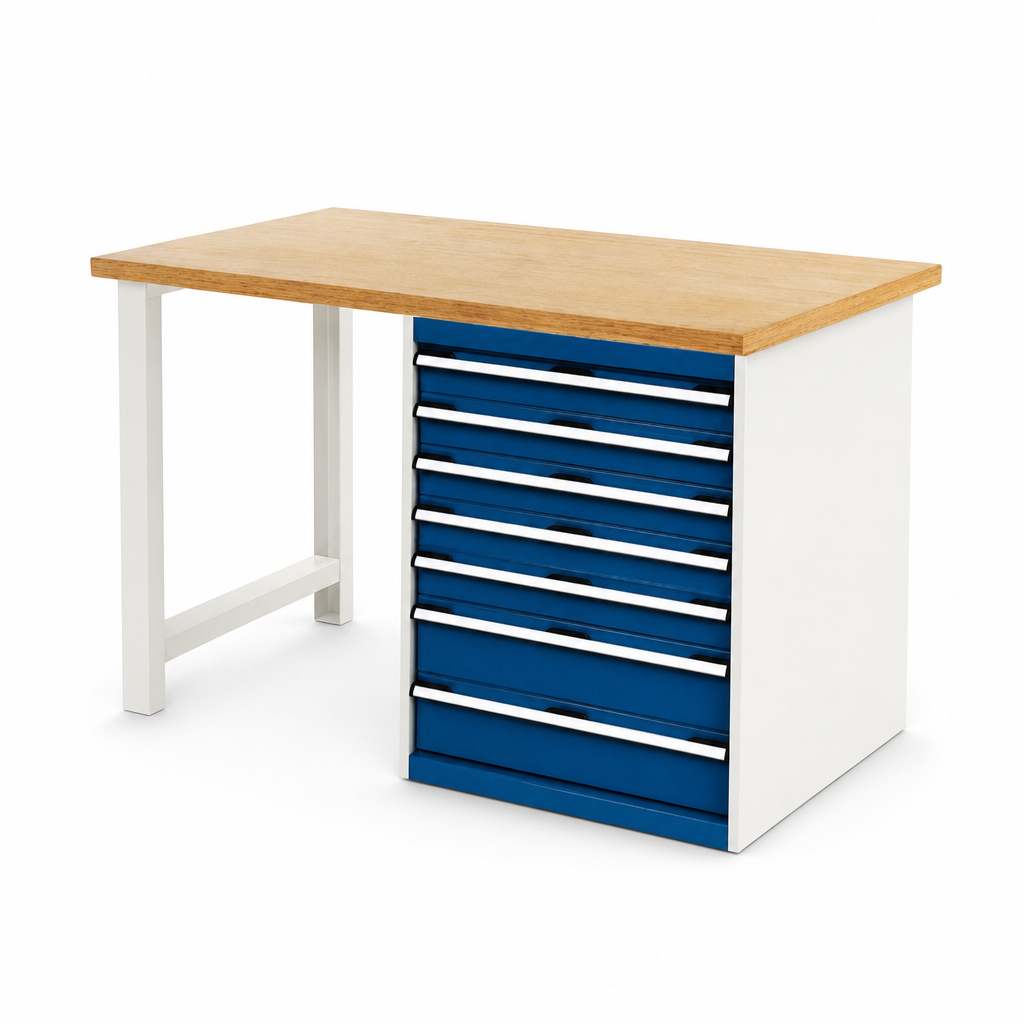 Heavy Duty Workbench with MPX Worktop and Drawer Storage 1500mm