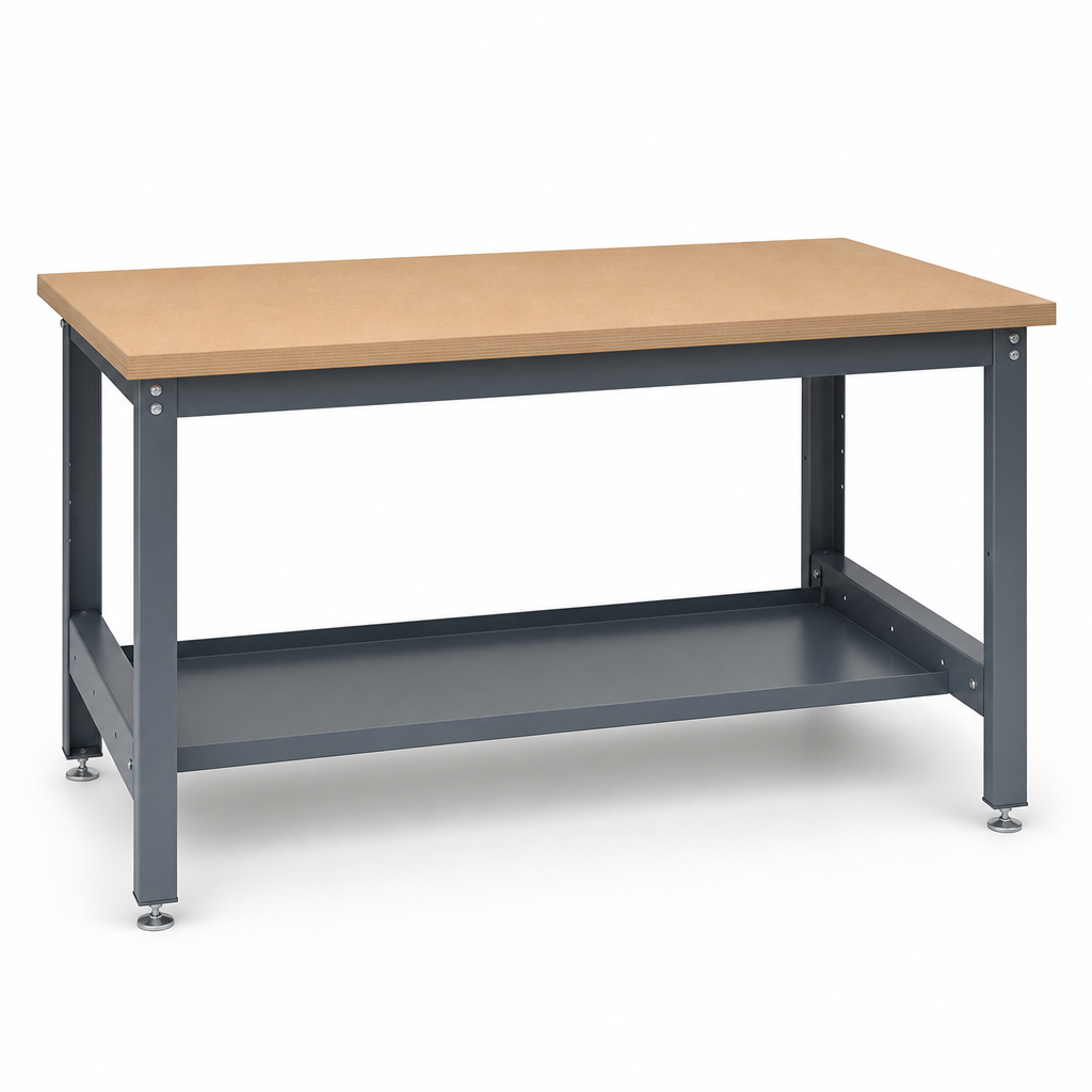 Heavy Duty Workbench with MPX Worktop and Lower Shelf 840x1500x750mm