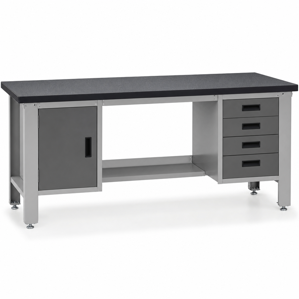 Heavy Duty Workbench with Multi-purpose Linoleum Top