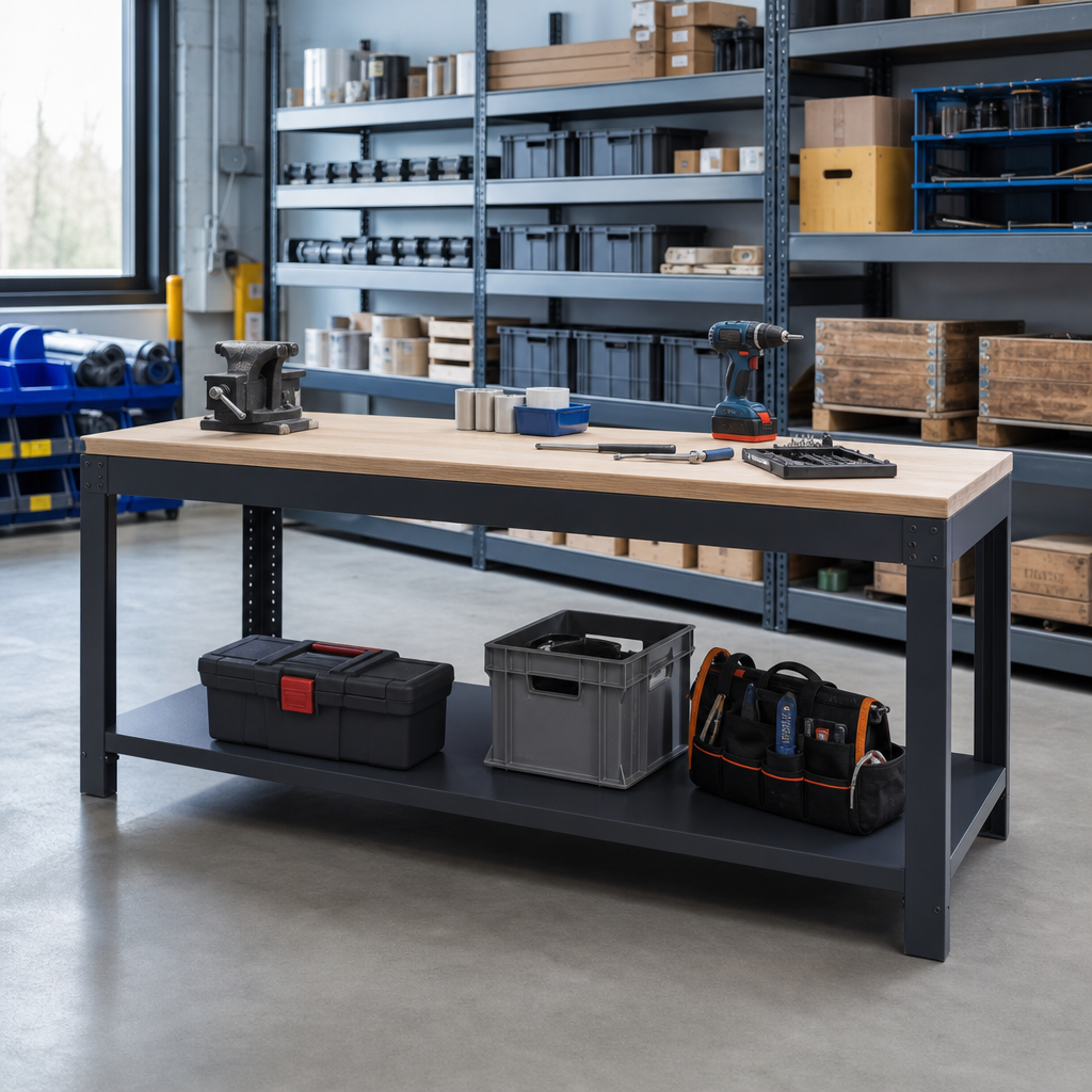 Heavy Duty Workbench with Multiplex Top 1500 x 750mm