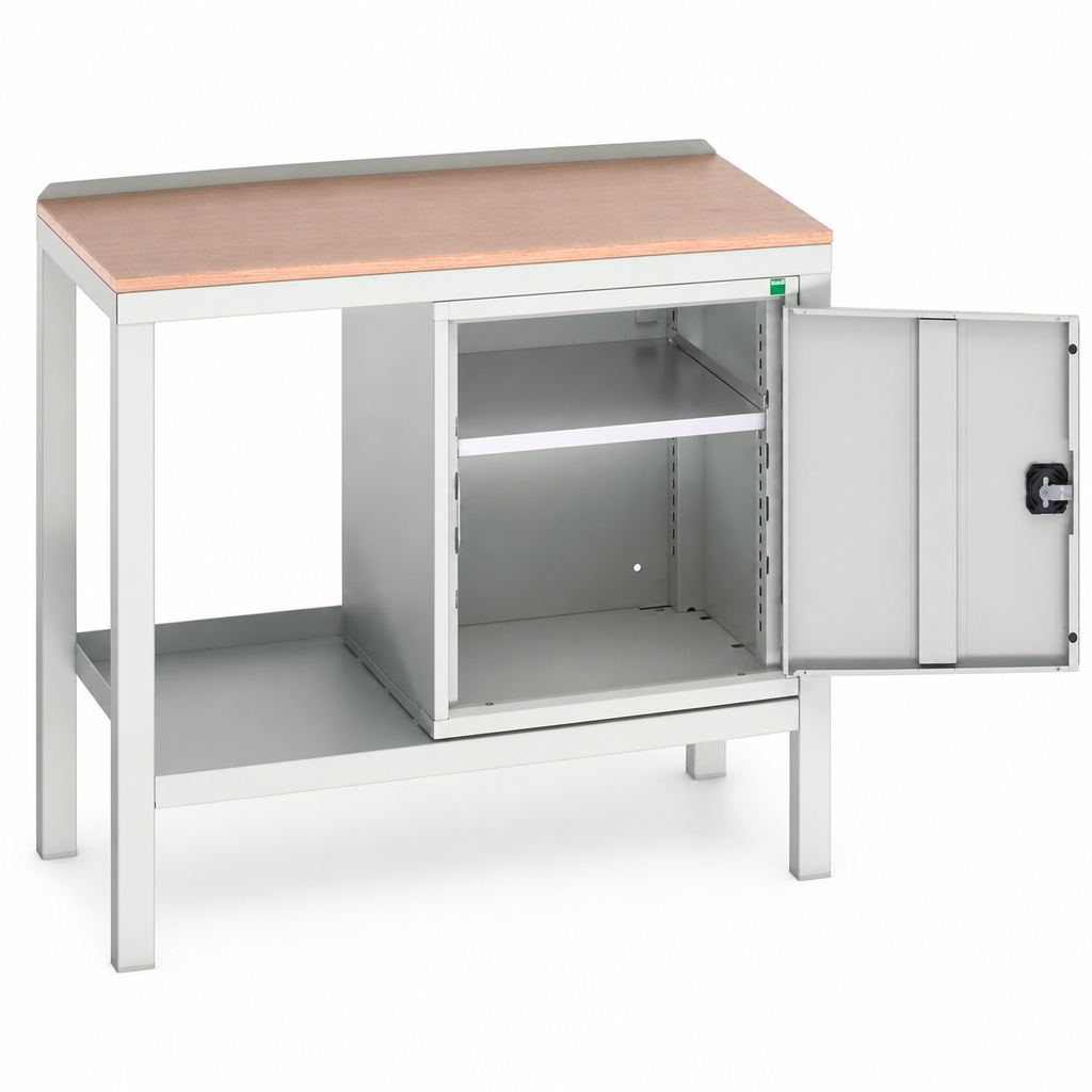 Heavy Duty Workbench with Multiplex Top and Lockable Cupboard