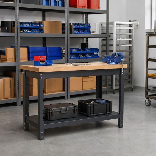 Heavy Duty Workbench with Wooden Worktop 1000 x 600mm