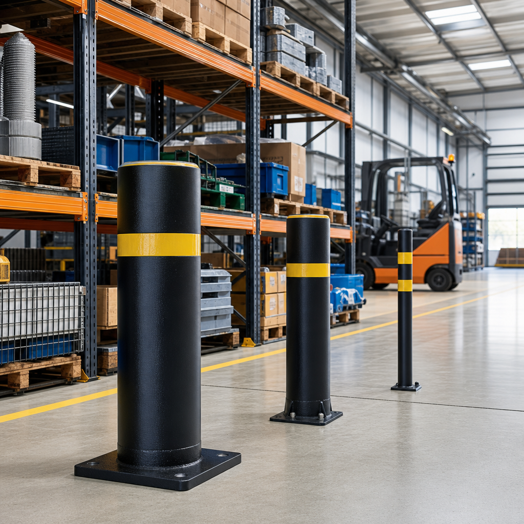 Heavy, Medium and Extra Heavy Duty Steel Traffic Bollards