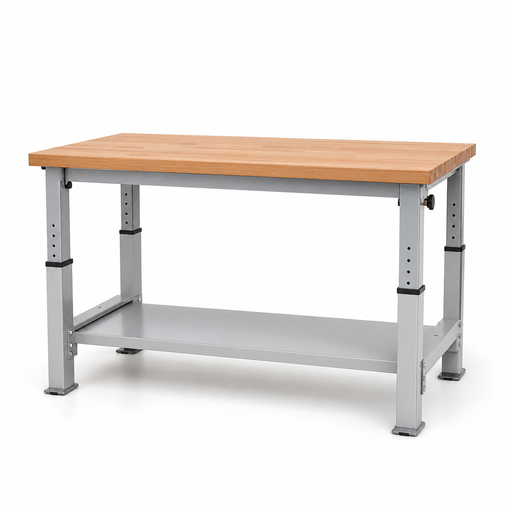 Height Adjustable 1-Shelf MPX Workbench 1500 x 900mm