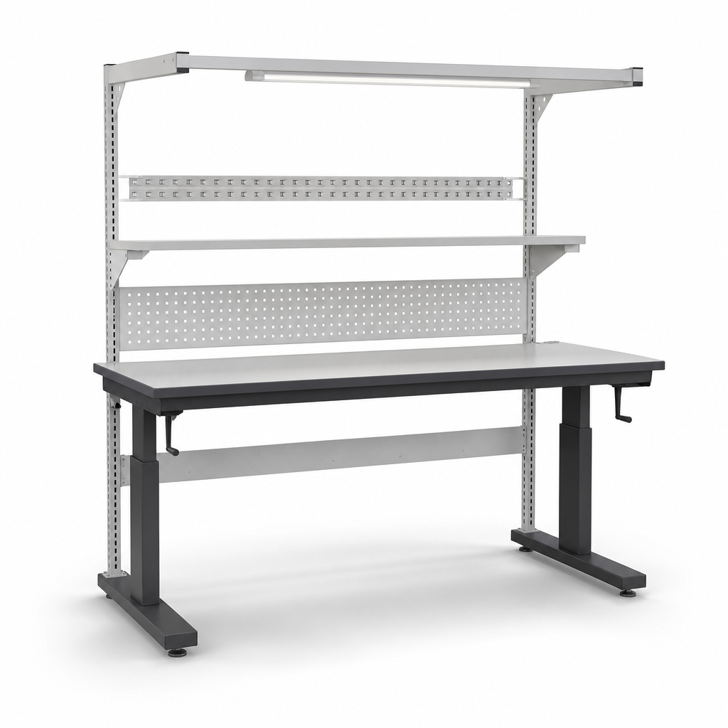 Height Adjustable ESD Workbench with 2000mm Worktop