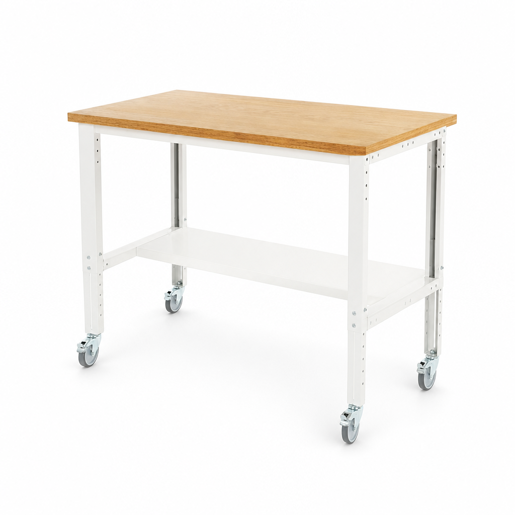 Height Adjustable Mobile Workbench 1500 x 750mm
