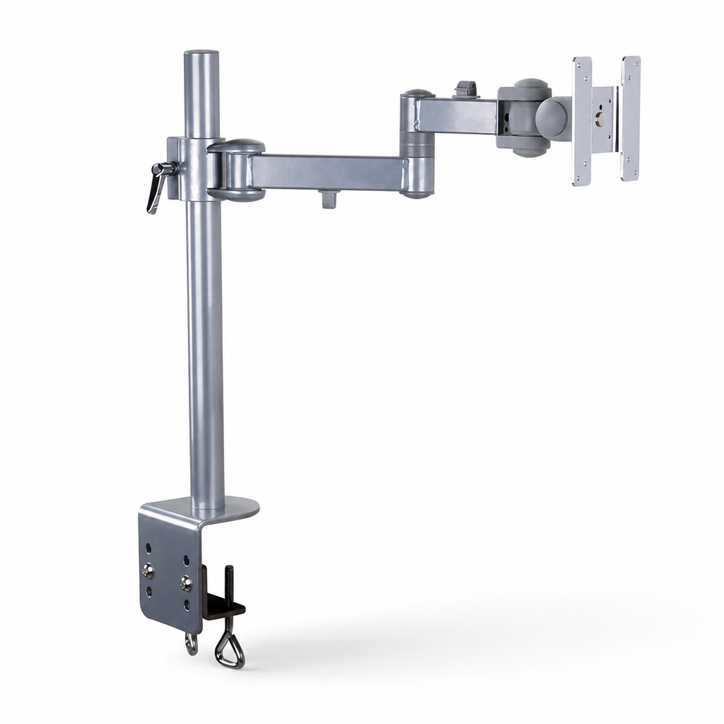 Height Adjustable Single VESA Monitor Arm with Desk Clamp