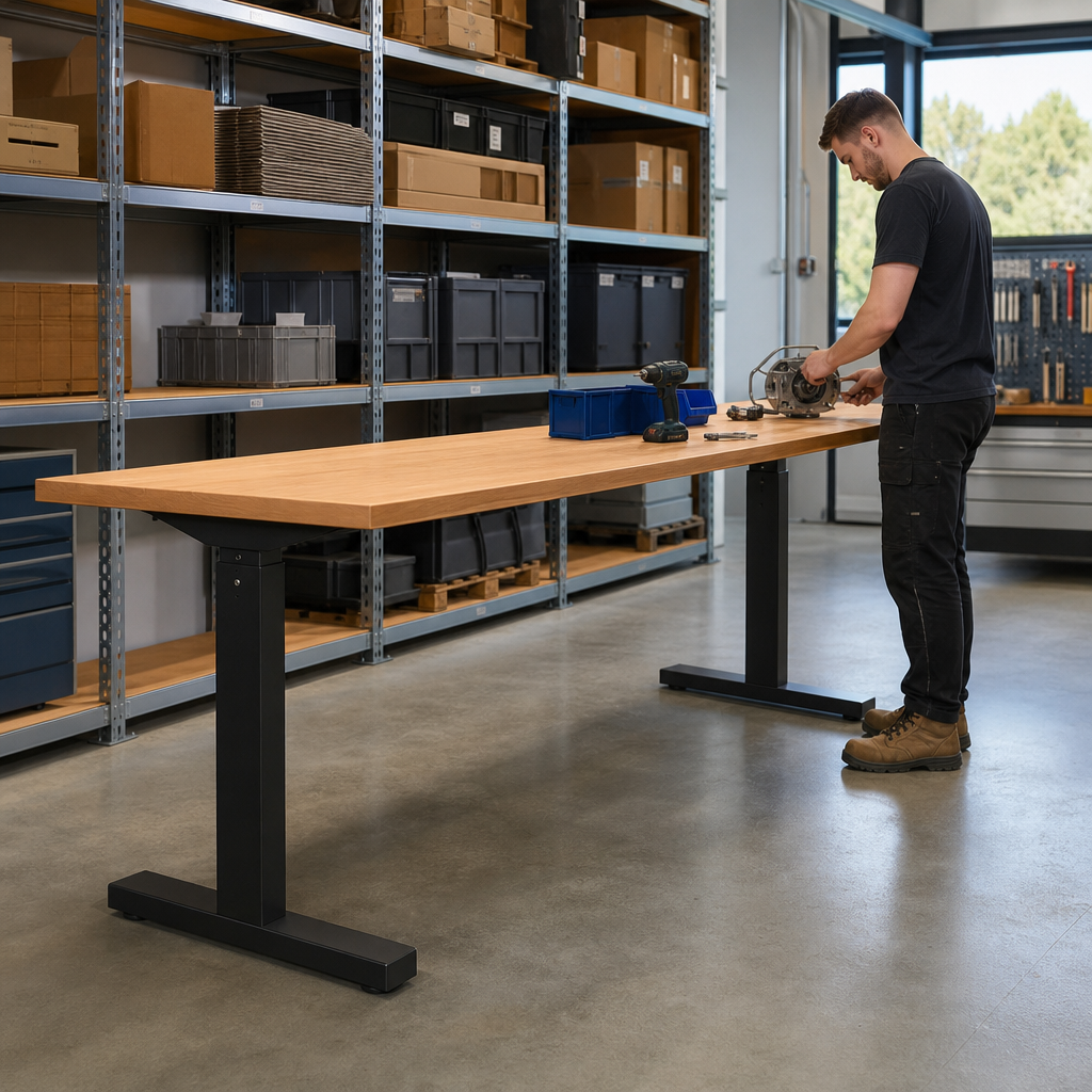 Height Adjustable Workbench 2000 x 600mm