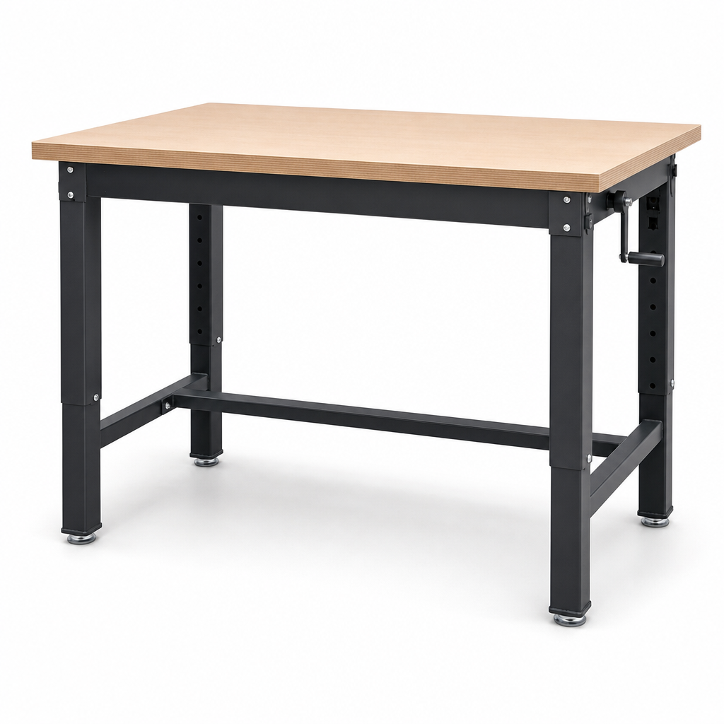 Height Adjustable Workbench with Choice of Worktop 780-930x700x600mm