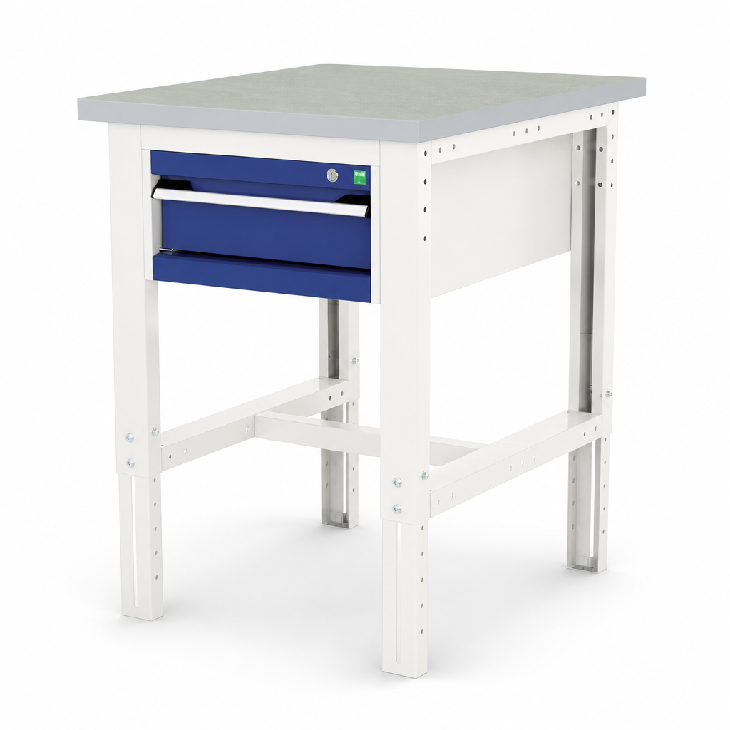 Height Adjustable Workbench with Drawer Storage