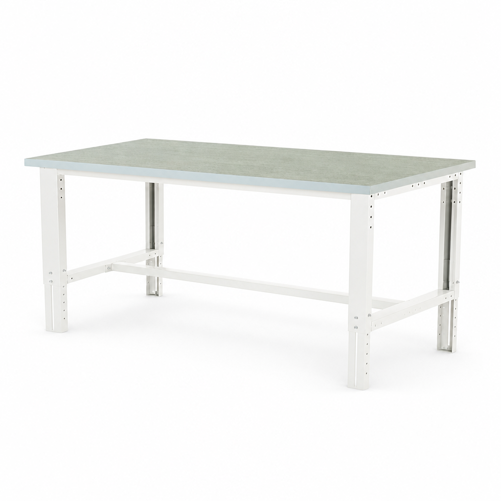 Height Adjustable Workbench with Linoleum Top 2000 x 750mm