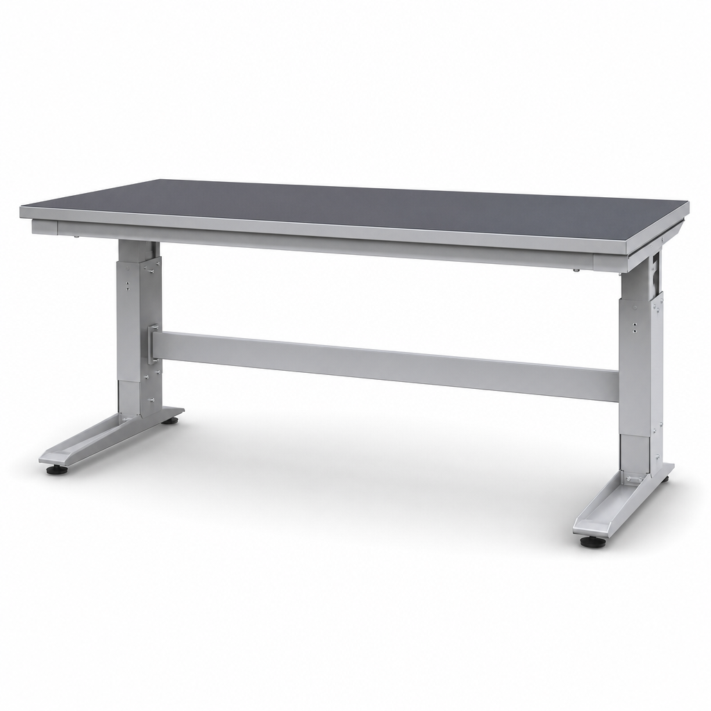 Height Adjustable Workbench with Linoleum Top 2000 x 750mm