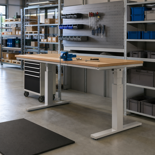 Height Adjustable Workbench with MPX Top 2000 x 900mm