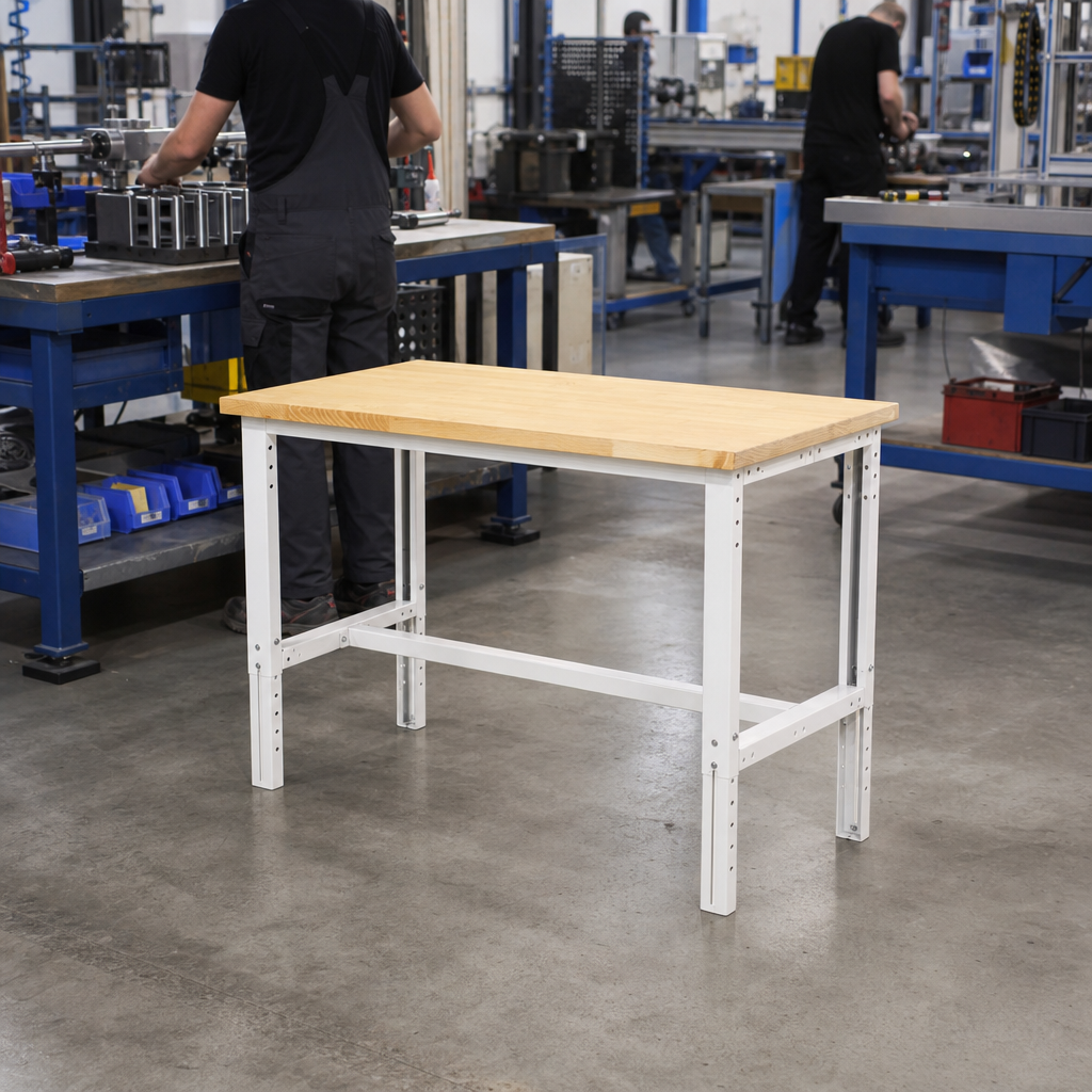 Height Adjustable Workbench with MPX Worktop 1500 x 750mm